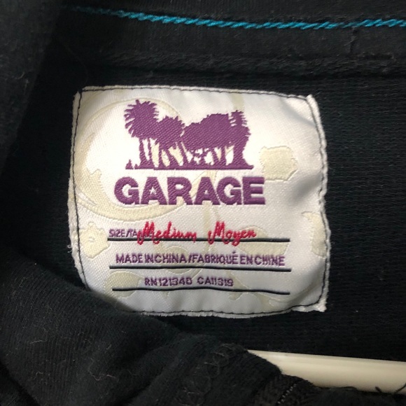 GARAGE | EUC Black Zip up High Neck Sweater - Picture 3 of 6